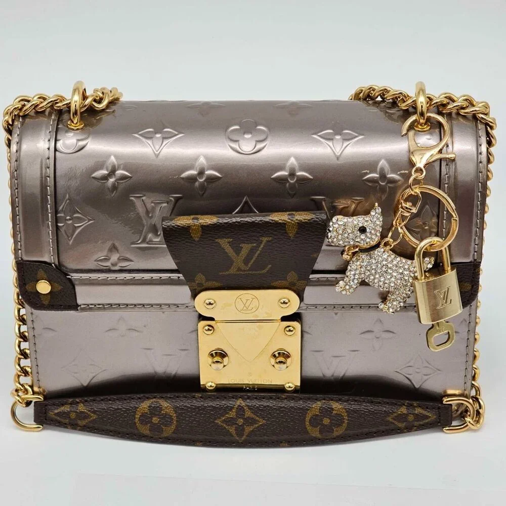 Authentic Louis Vuitton Gold Padlock 🔒 Key Set w/ Unbranded Bag Charm